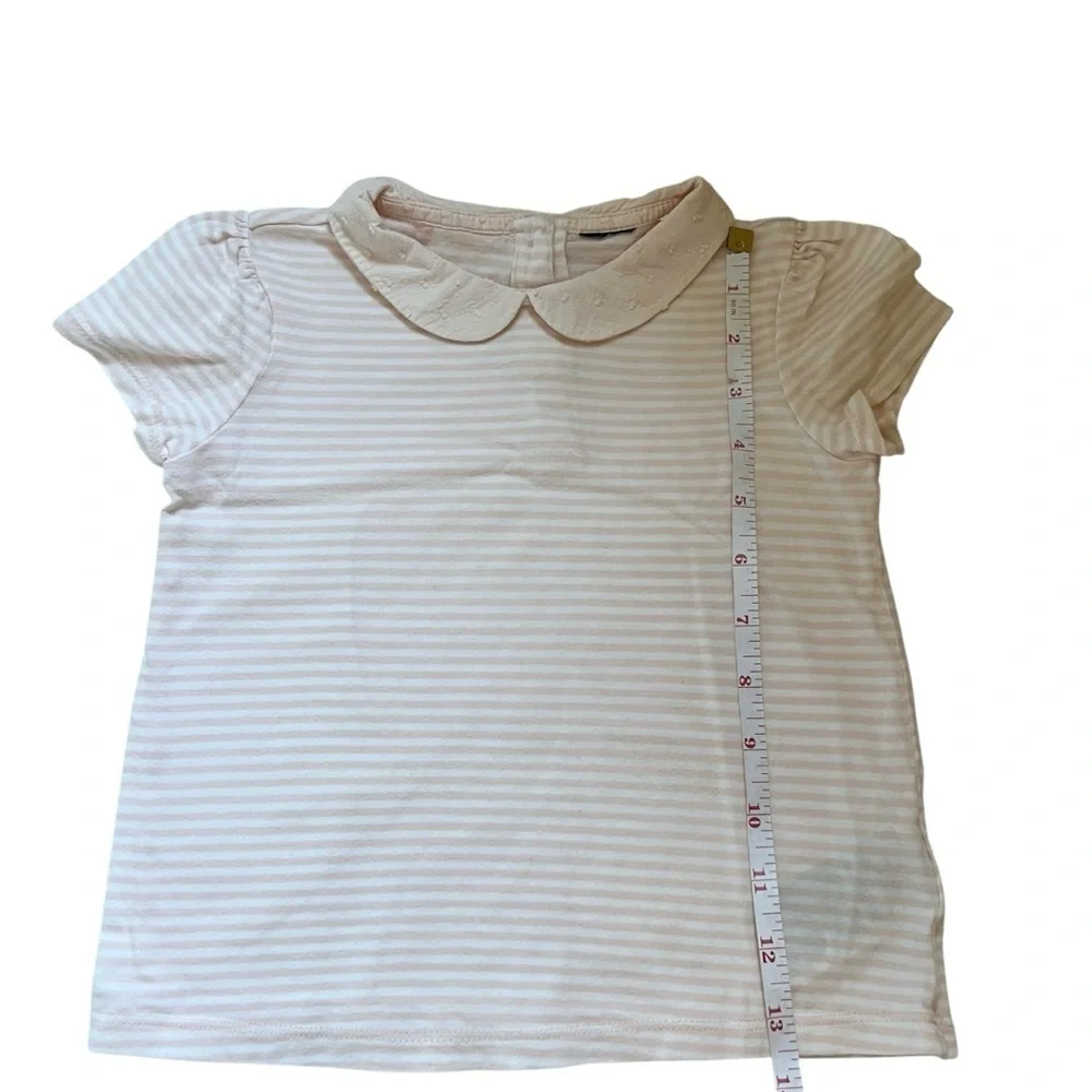GAP | Kids Cream Short Sleeve Tee with Peter Pan Collar- Size 4 years